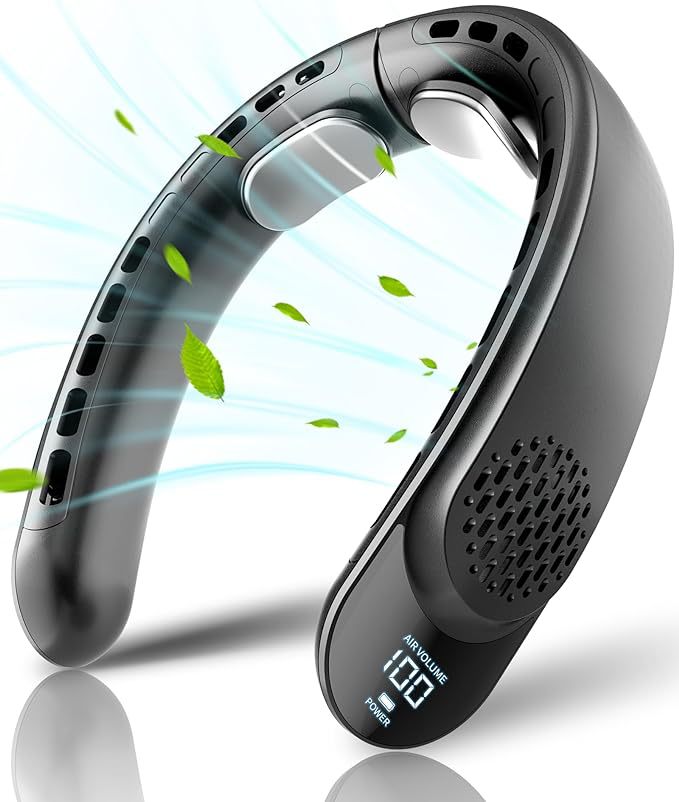 Portable Bladeless Neck Fan with USB Charging