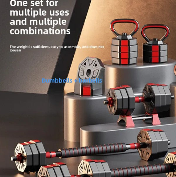 Adjustable Hexagonal Dumbbell Barbell Set