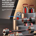 Adjustable Hexagonal Dumbbell Barbell Set