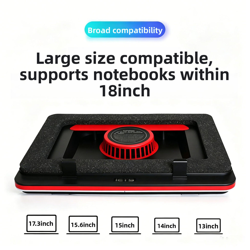 Adjustable Laptop Cooling Stand with Silent Fans