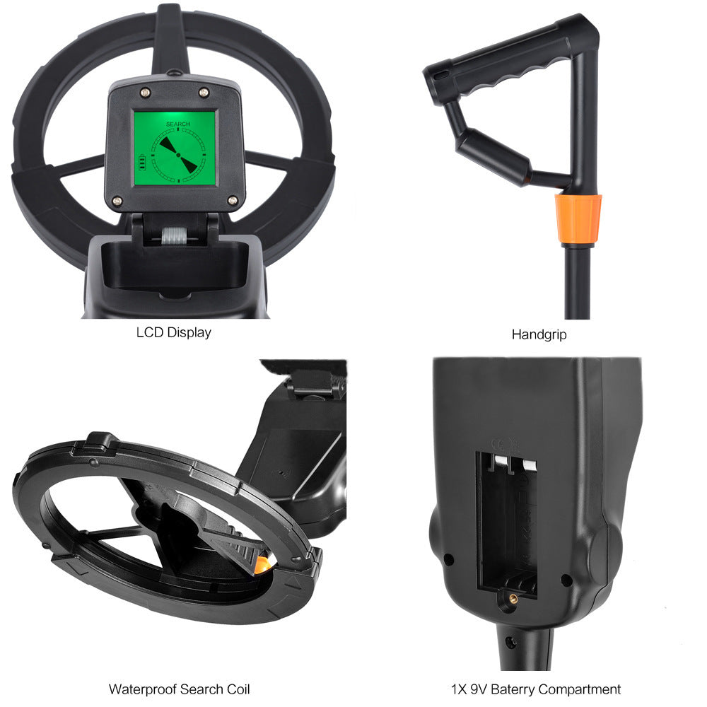 Adjustable Metal Detector for Outdoor Treasure Hunting