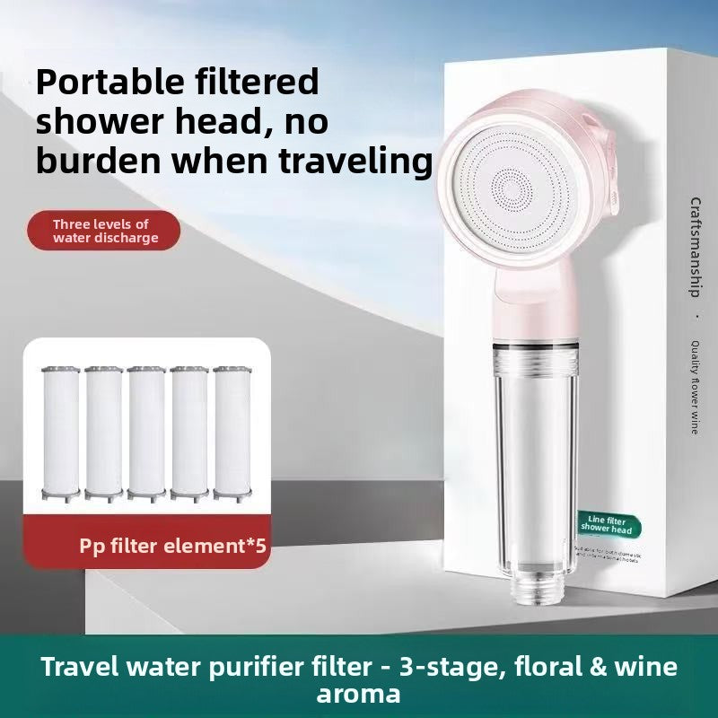 Portable Shower Filter with Pressure Boost