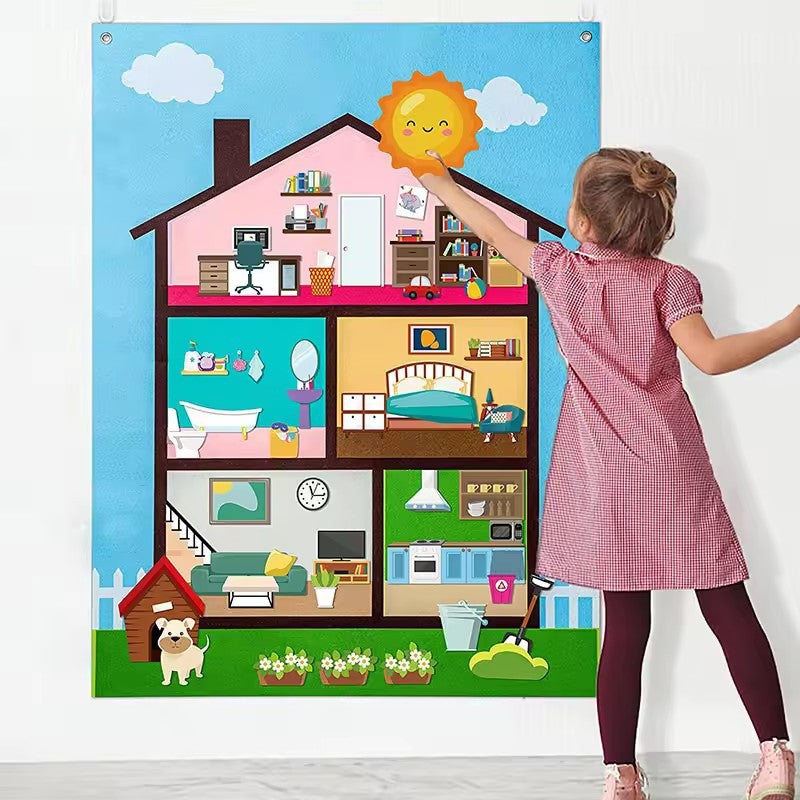 Childrens Educational Felt Story Board