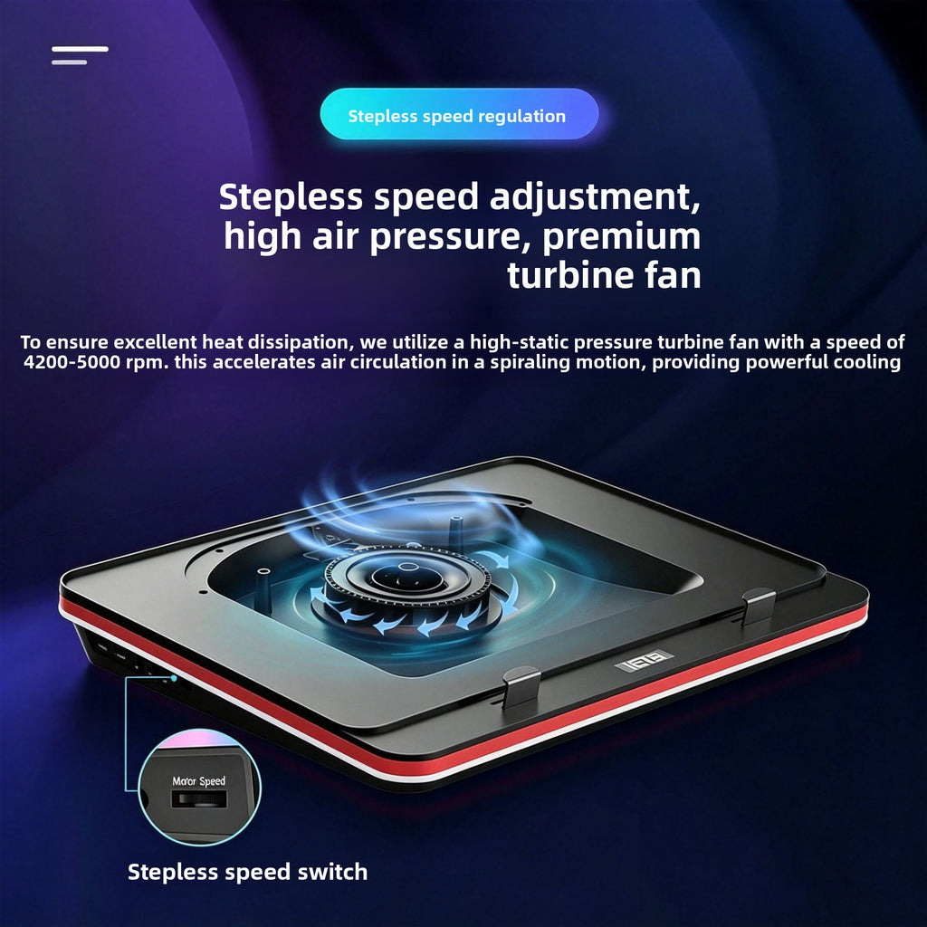 Adjustable Laptop Cooling Stand with Silent Fans