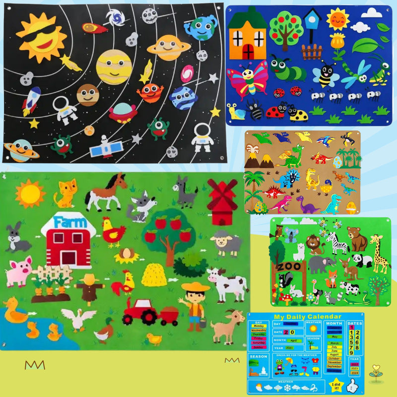 Childrens Educational Felt Story Board