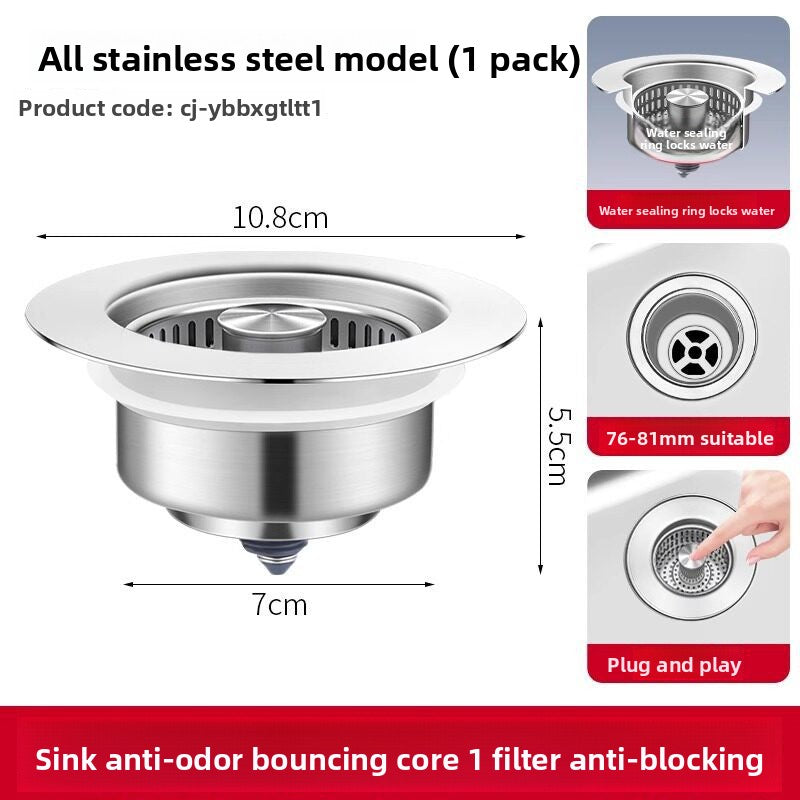 Kitchen sink strainer