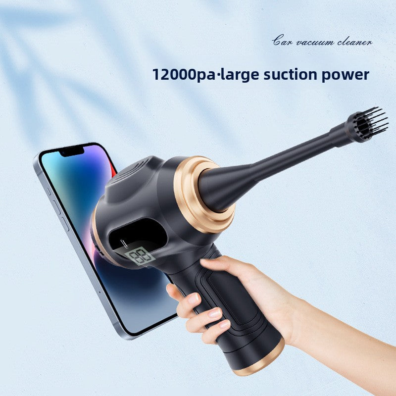 Portable Handheld Vacuum Cleaner – 120W, USB Rechargeable, Car & Home
