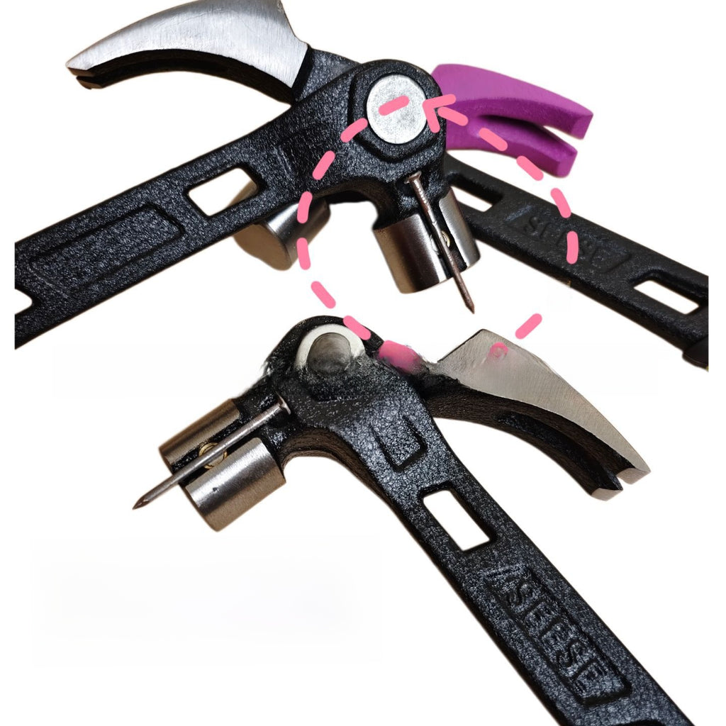 Adjustable Claw Hammer with High Carbon Steel Head