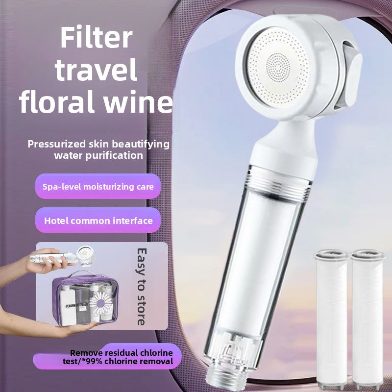 Portable Shower Filter with Pressure Boost