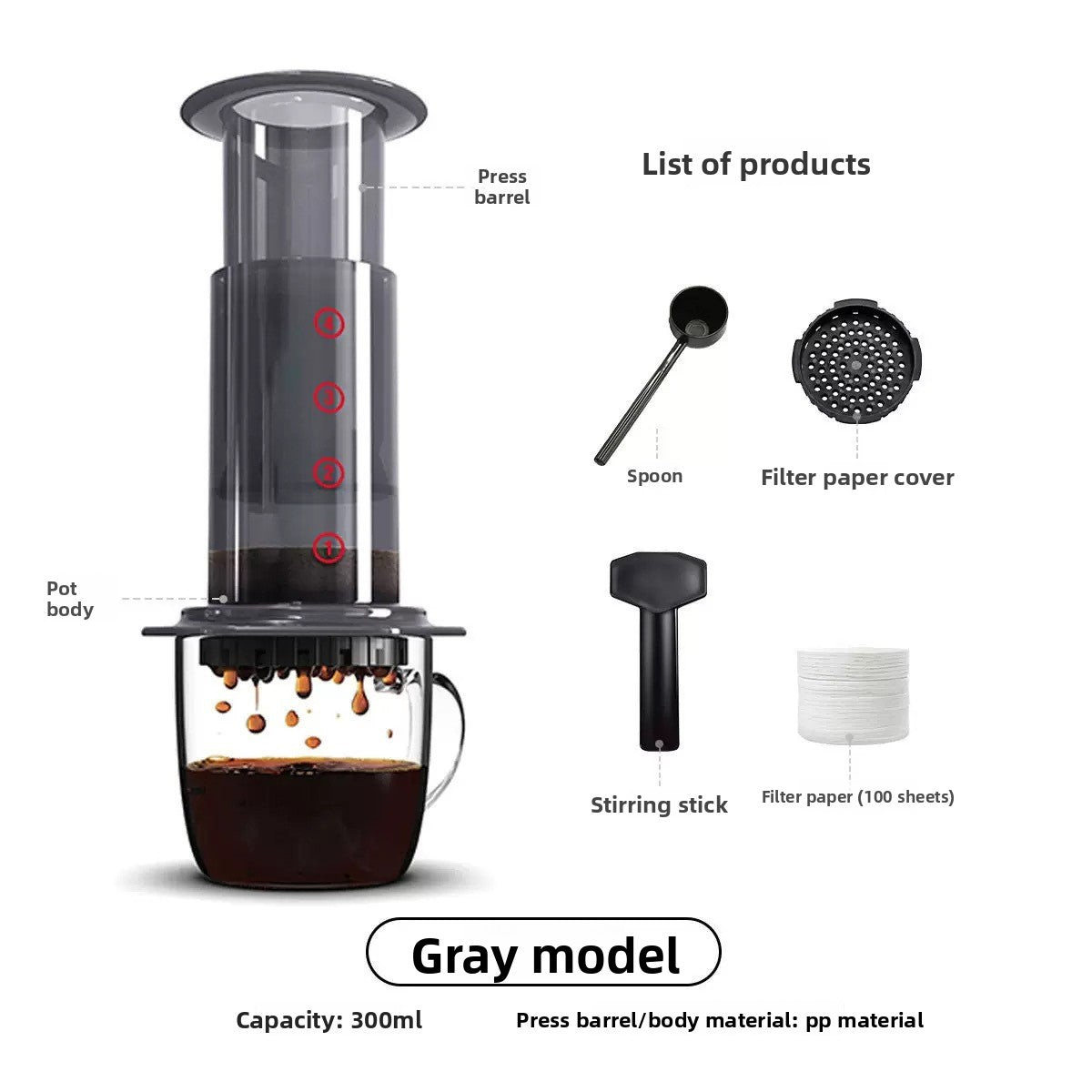Hand-poured coffee maker