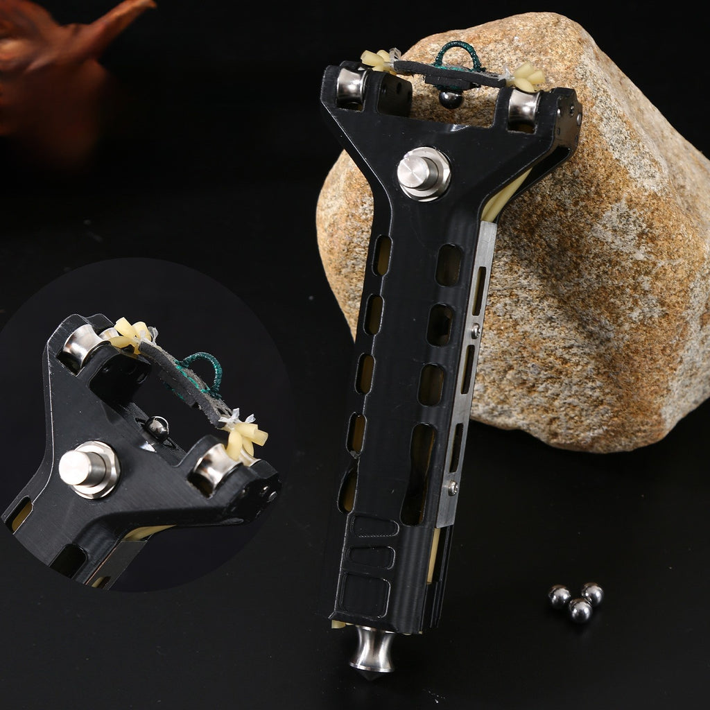 Automatic-loading steel-ball round leather slingshot for adults, suitable for outdoor shooting sports and practical training
