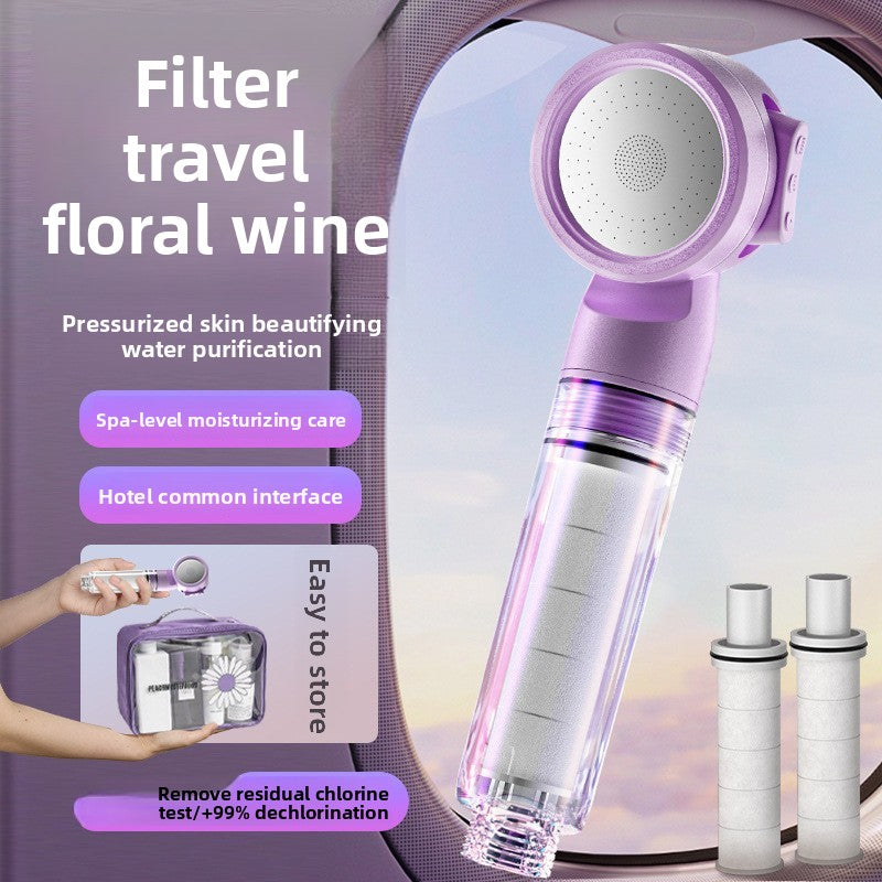 Portable Shower Filter with Pressure Boost