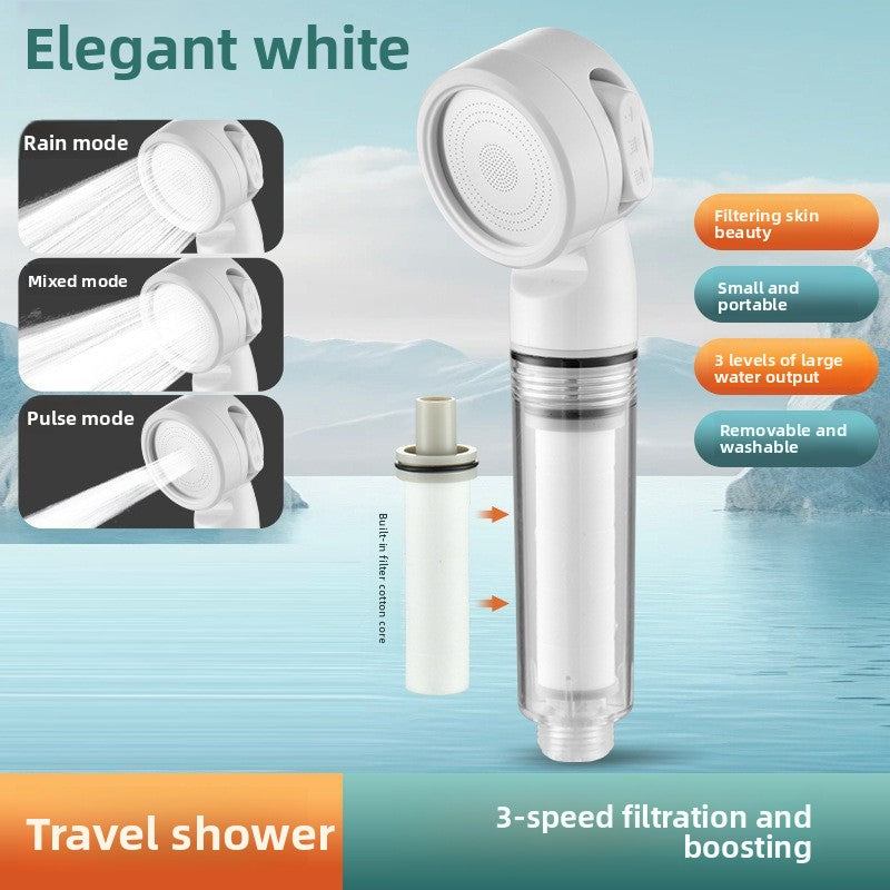 Portable Shower Filter with Pressure Boost