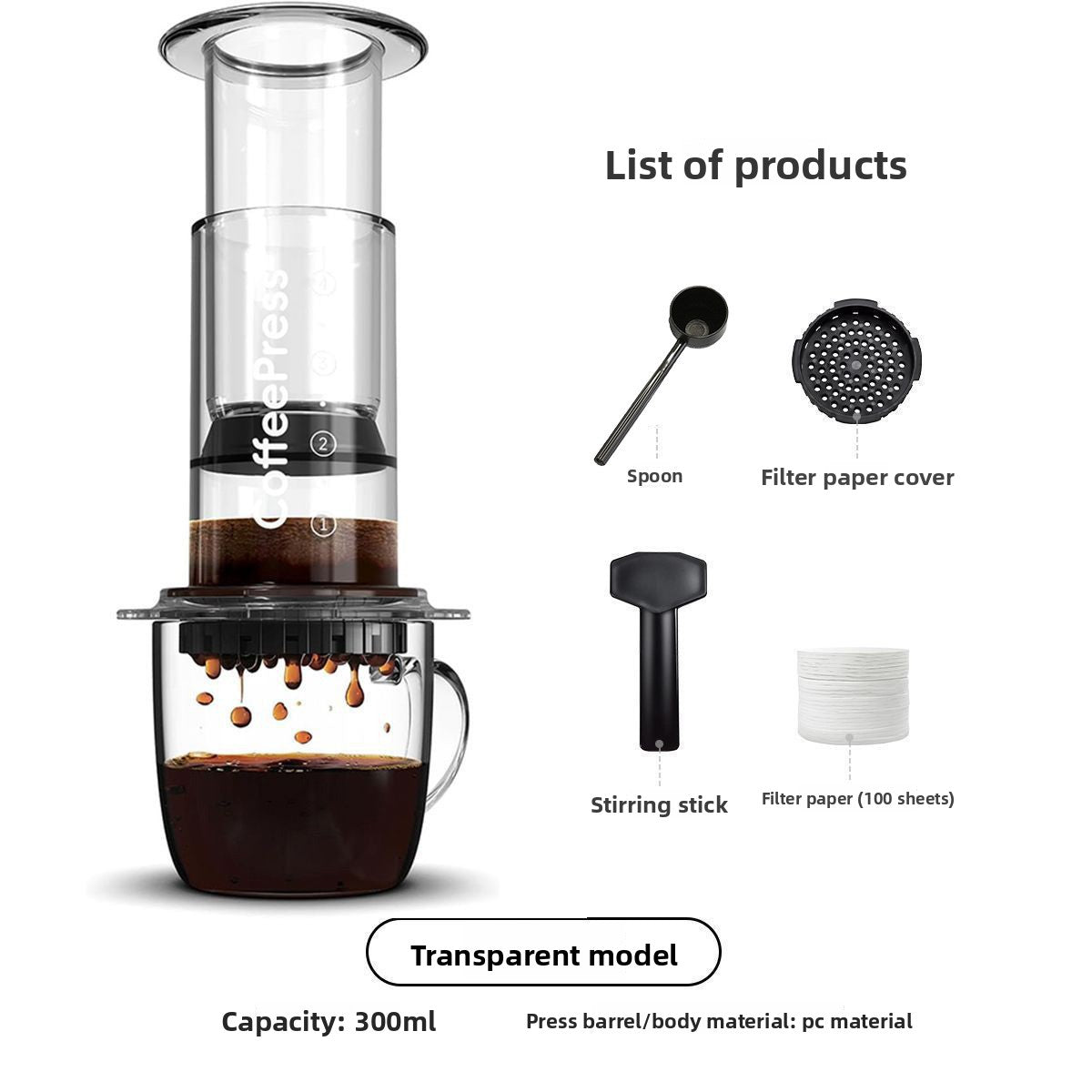 Hand-poured coffee maker