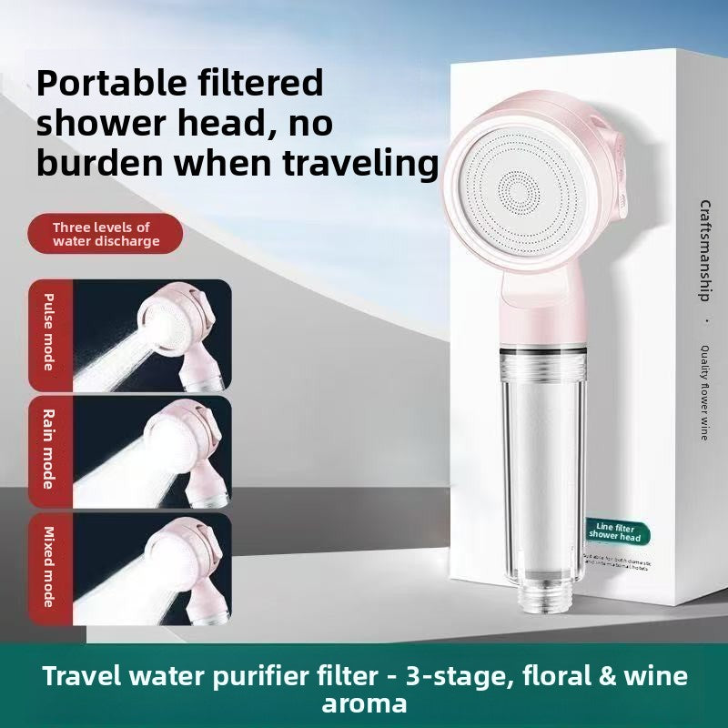 Portable Shower Filter with Pressure Boost