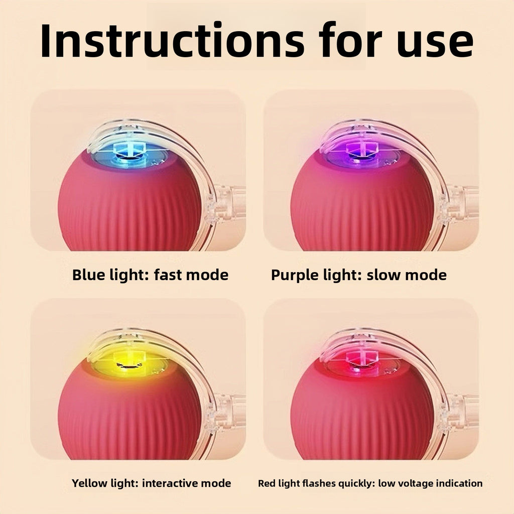 Cat Toy Smart Rolling Ball Self-Entertainment Interactive Pet Toy