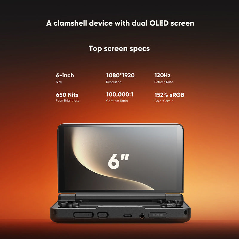 AYN Thor Handheld Gaming Console – Android 13, Dual Screen, Snapdragon 8