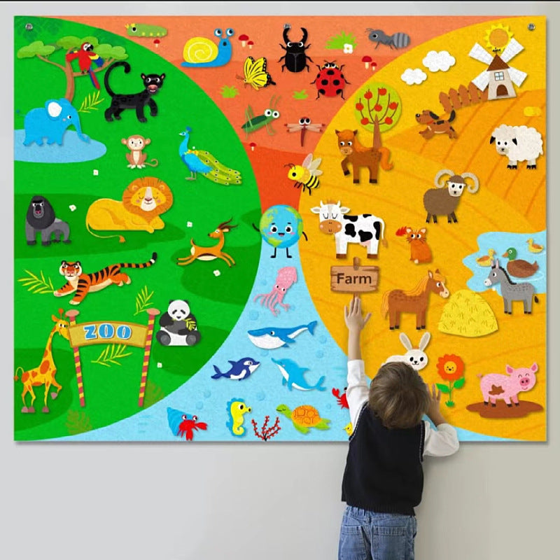 Childrens Educational Felt Story Board