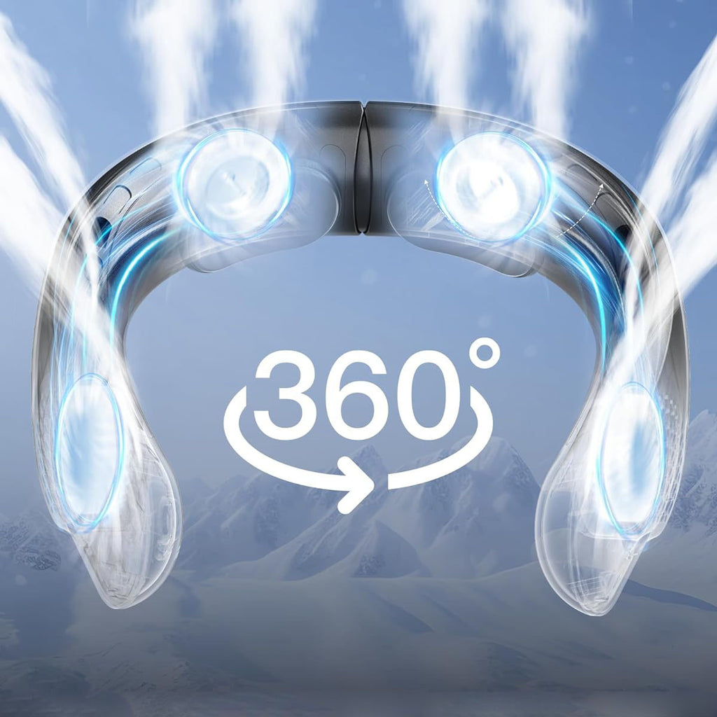 Portable Bladeless Neck Fan with USB Charging