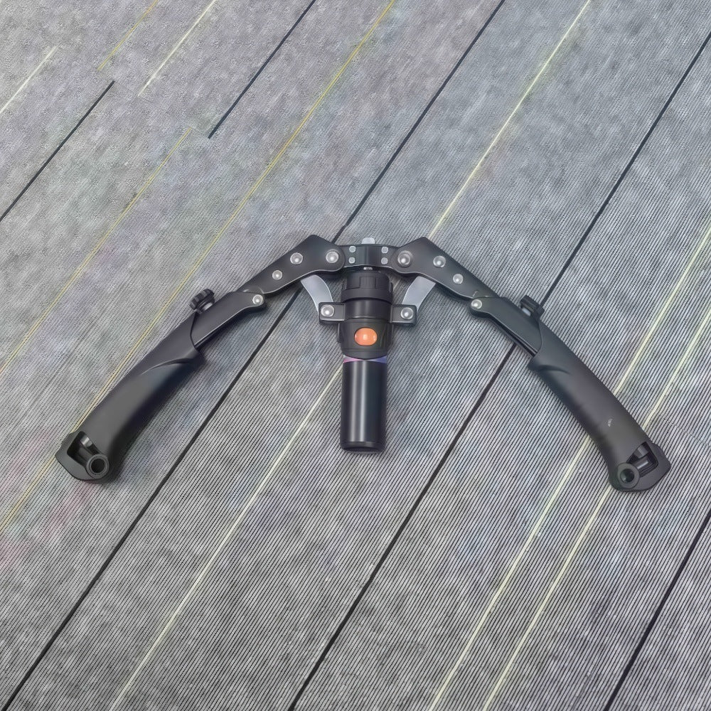 Adjustable Hydraulic Arm Exerciser & Ab Wheel Trainer