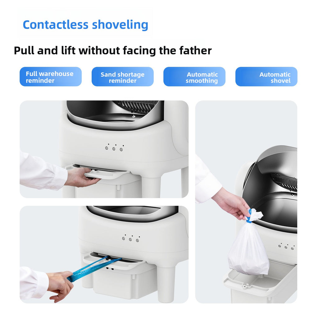 Automatic Self-Cleaning Cat Litter Box with App Control