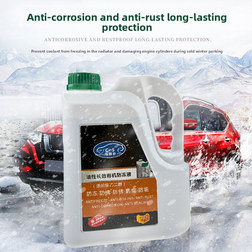 Motorkühlmittel Frostschutz – Ganzjahres-Formel 2L, Rot & Grün, Schutz bis -45°C