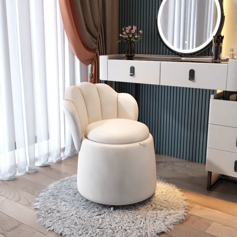 Foldable Makeup Chair with Storage
