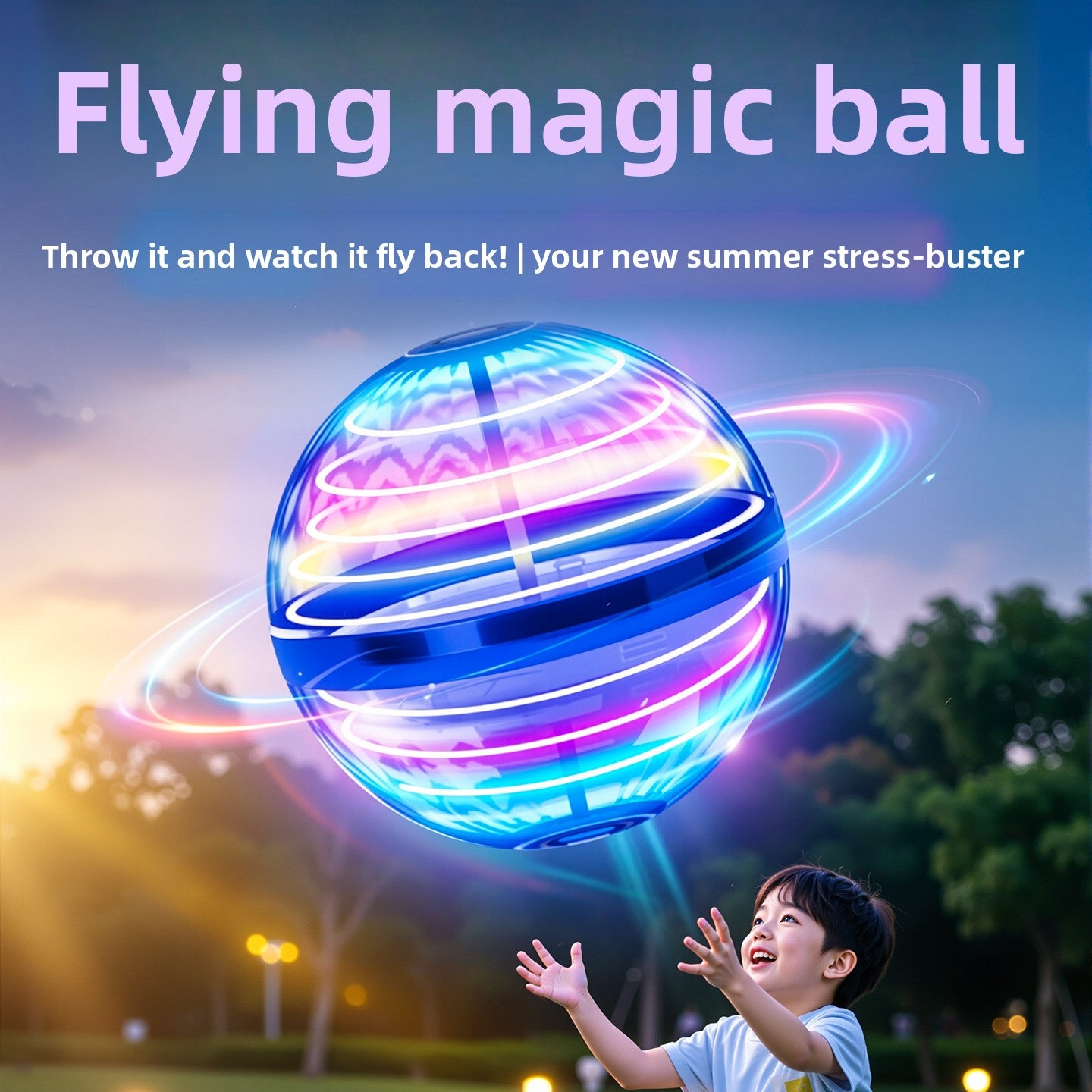 UFO Sensor Levitation Spinning Magic Ball Toy