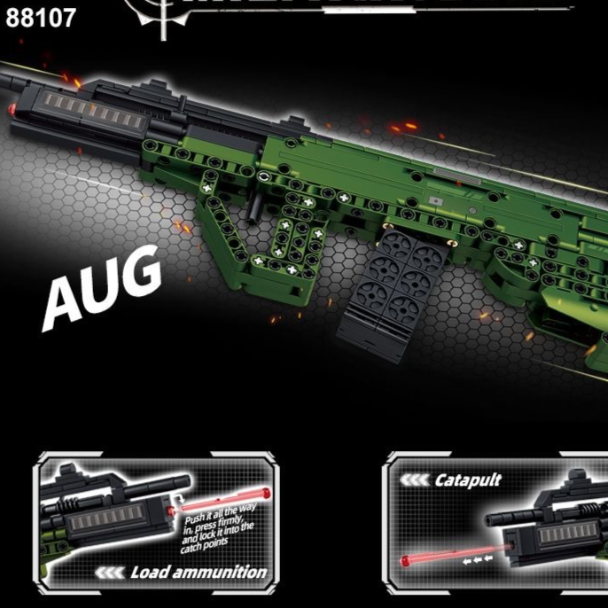 Launchable Building Blocks Gun Models