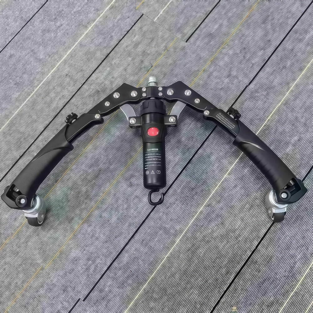 Adjustable Hydraulic Arm Exerciser & Ab Wheel Trainer
