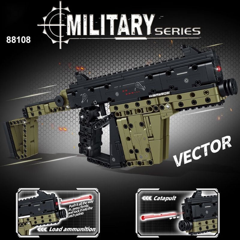 Launchable Building Blocks Gun Models