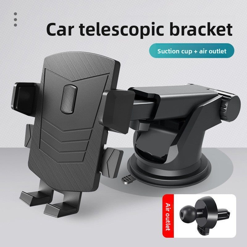 Adjustable Car Phone Holder with Suction Cup and Air Vent Mount