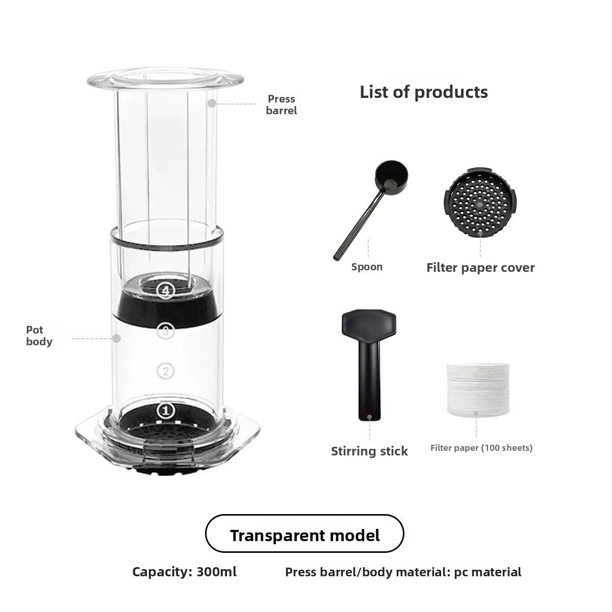 Hand-poured coffee maker