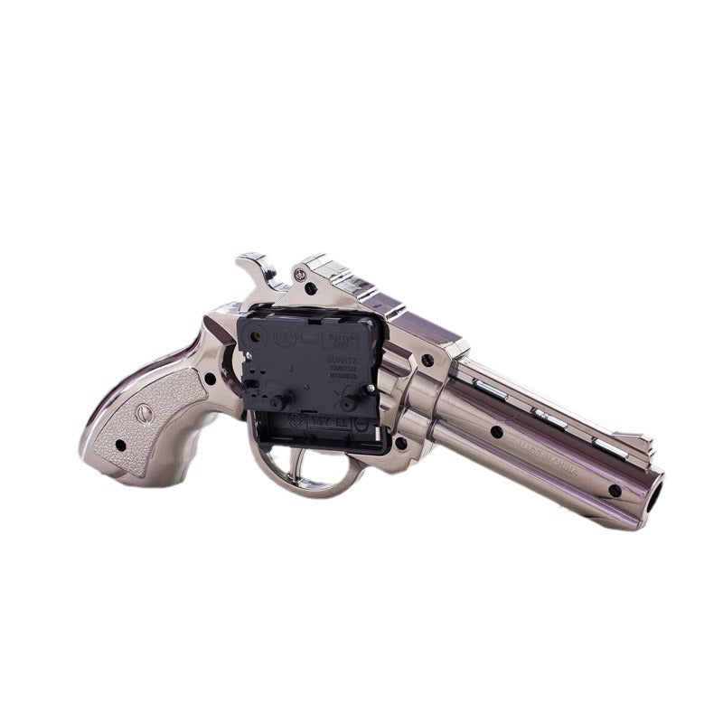 Revolver Shaped Novelty Alarm Clock
