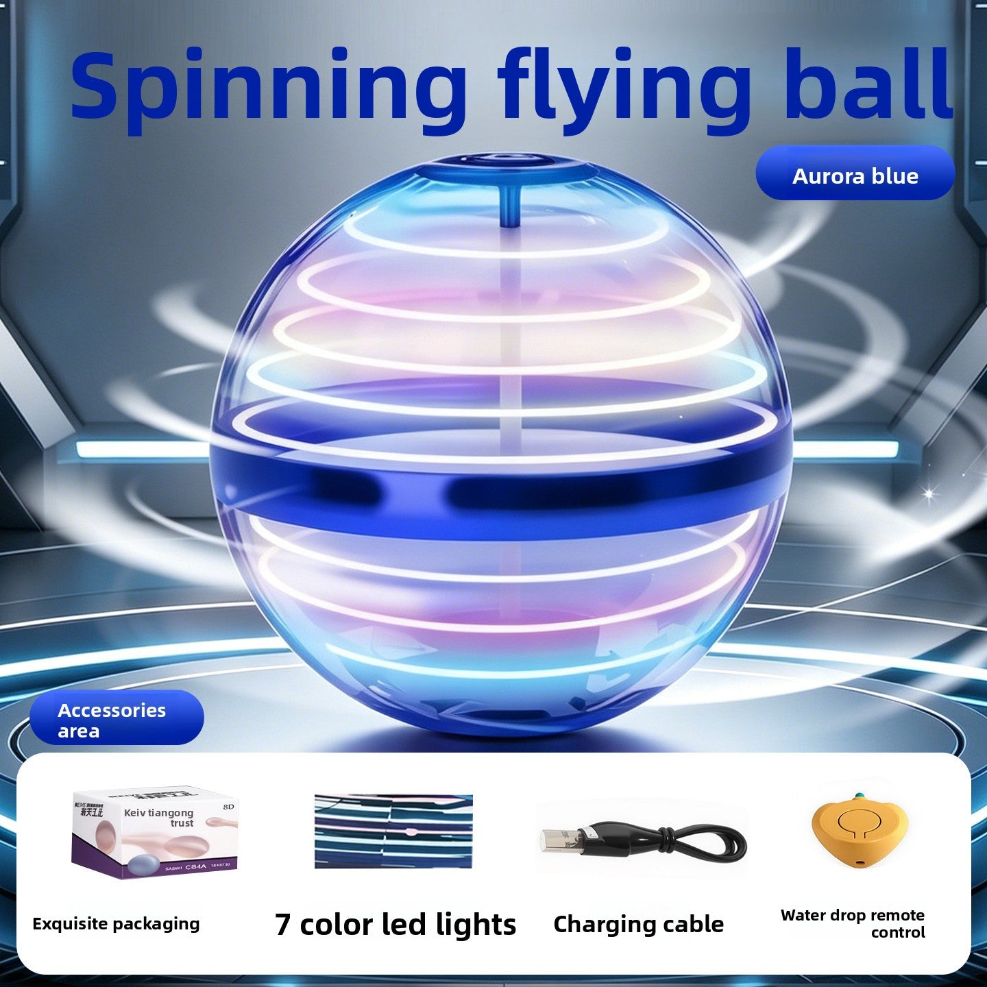 UFO Sensor Levitation Spinning Magic Ball Toy