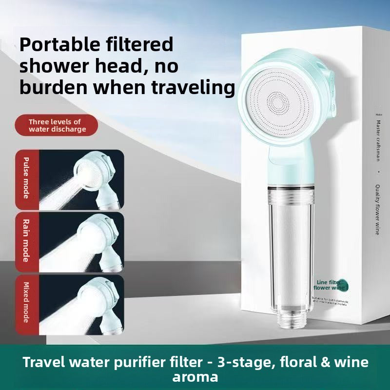 Portable Shower Filter with Pressure Boost