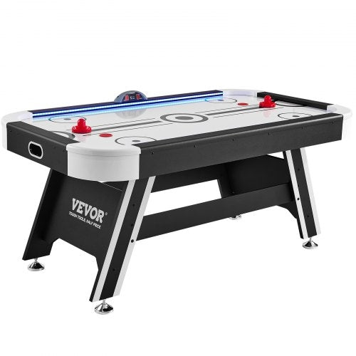 Air-Powered Hockey Table, Indoor Hockey Table for Kids and Adults, LED