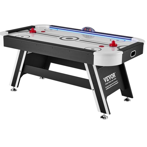 Air-Powered Hockey Table, Indoor Hockey Table for Kids and Adults, LED