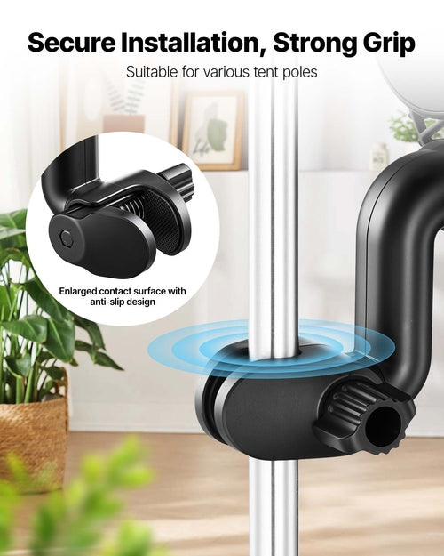 Plant Fan, Grow Tent Clip On Fan Rechargeable, Type-C Port with 9