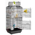 41-inch Open Top Large Parrot Bird Cage, Hanging Bird Cage for